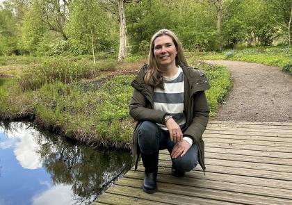 Femke Lagerveld in het Thijssepark